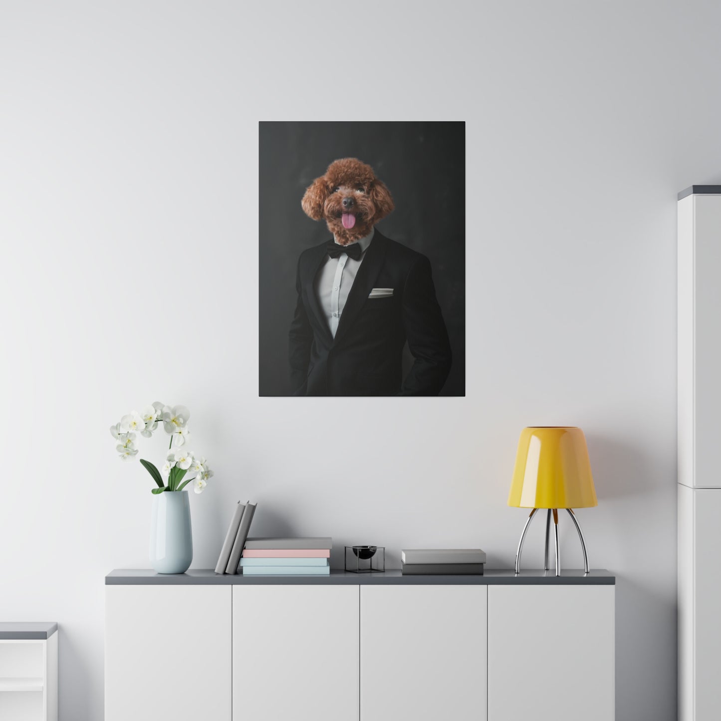 The Gentleman - Custom Canvas Pet Portrait