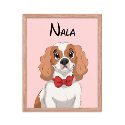 Wall Art | Custom Hand-Drawn Cartoon Pet Portrait